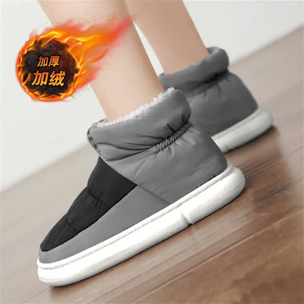 Slip On Fur Padded White Ankle Boots Man Sneakers Brand Shoes Sneakers High Top Sports Items Athletic Topanky Cute