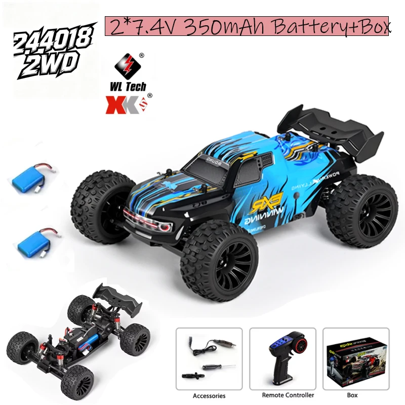 

Радиоуправляемый внедорожник WLtoys 244018 1:24, 30 км/ч, 2WD, 2.4 ГГц, высокоскоростная машина на пульте управления, для любителей хобби, для всех типов местности