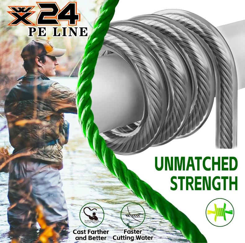 Neue YGK G-Soul X24 Strands PE Geflochtene Angelschnur 300/500/1000M Ultra-Multifilament Angelschnur Super Glatte Karpfen-Angelschnur – Detail 2