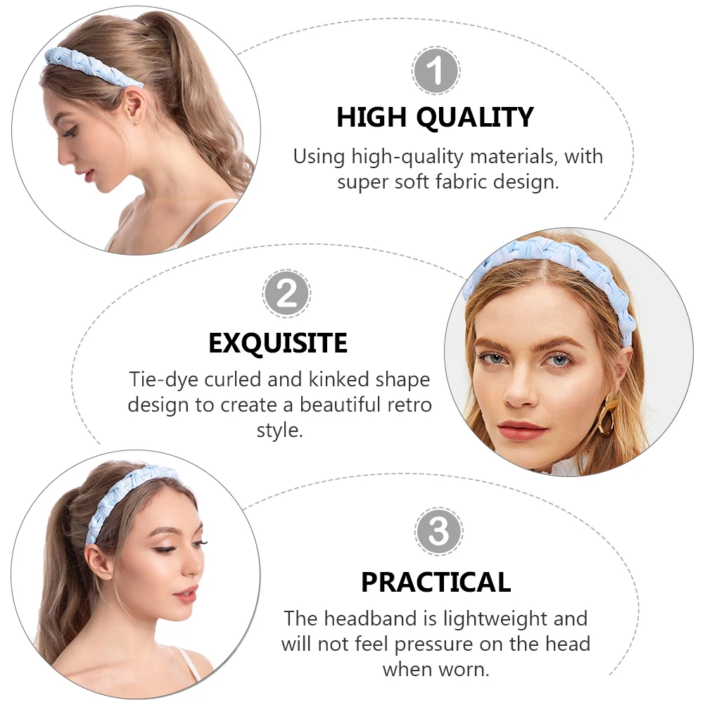 

1pc Wide Brim Knotted Hair Hoops Vintage Headband Elastic Knot Turban For Women Girls Lightweight Elegant Stylish Cross Knot