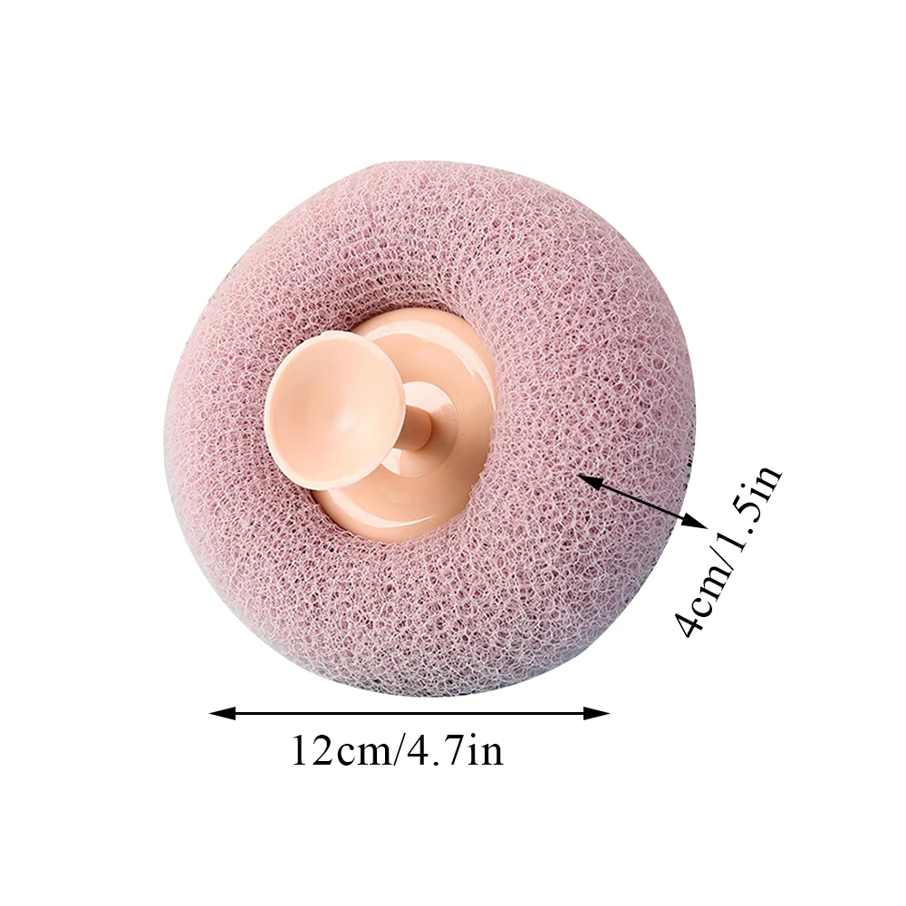 Round Soft Mesh Handheld Bath Sponge Balls Cleaning Brush Shower Body Cleaner Exfoliat Scrubbers Bath Ball Bathroom Accessories