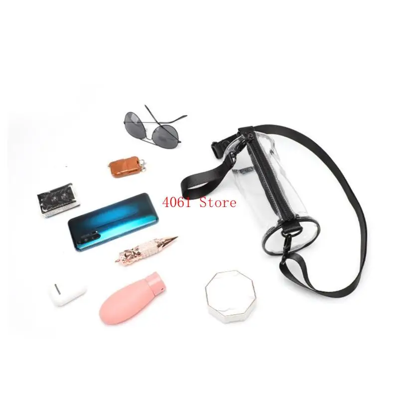 

Fashion Women Transparent Shoulder Bag Waterproof PVCHandbag Clear Girl Crossbody Bags Adjustable Strap