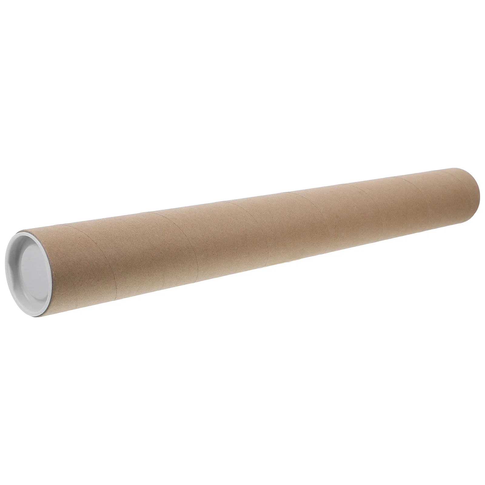 Kraft Paper Mailing Tubes Large Packing Boxes Round Design Durable HighStrength Poster Shipping Tubes Caps Storage Box