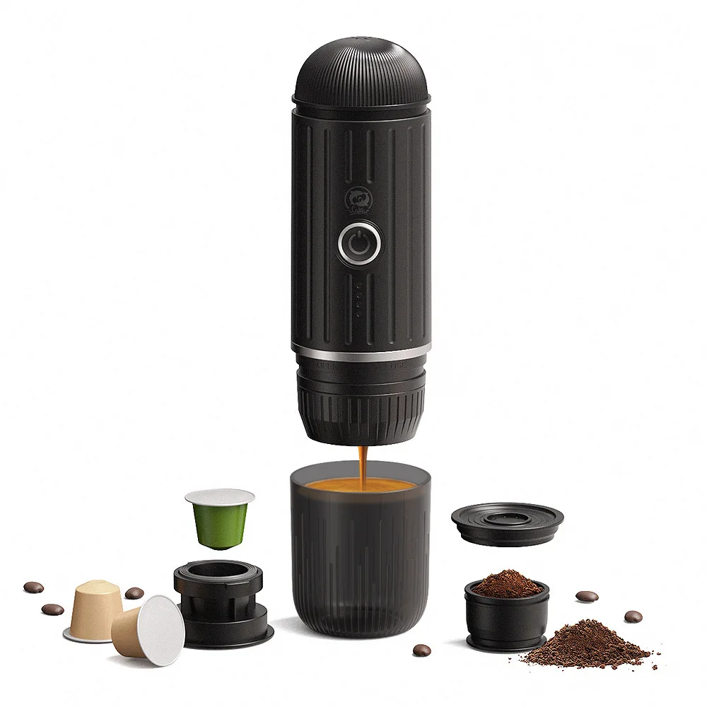 

ICafilas Electric Coffee Grinder Portable Travel Espresso Machine for Nespresso-s Capsule Ground Powerful Portable Coffee Maker