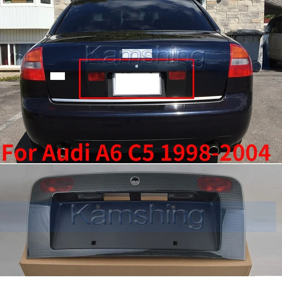 CAPQX dla Audi A6 C5 1998 1999 2000 2001 2002-2004 3.0L z tyłu numer podświetlany ramki lampka tablicy rejestracyjnej osłona z uchwytem akcesoria samochodowe