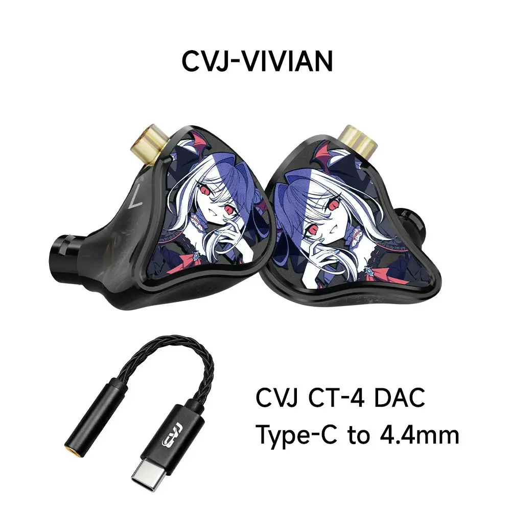 CVJ Vivian インイヤーイヤホン 10mmドライバー パンチのある低音