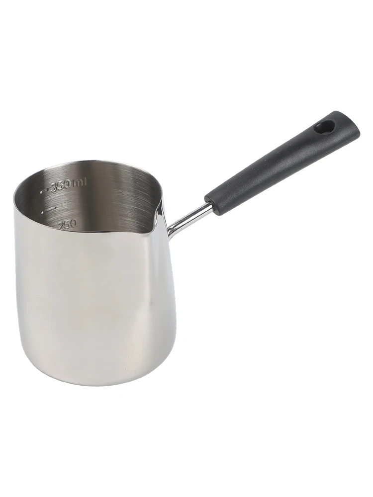 Chocolate Melting Pot Stainless Steel Pot Serving Beverages Cooking Experience 350ML Generous Capacity Coffee Pot