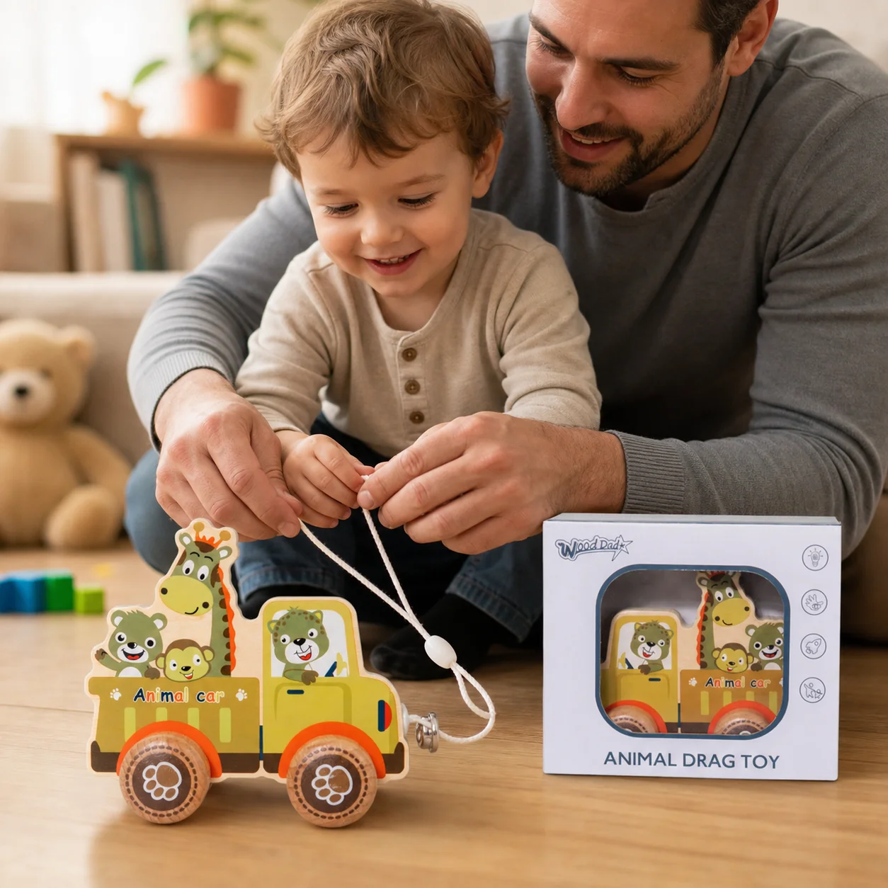 carrinho-de-puxar-de-madeira-liso-para-bebes-brinquedo-educativo-para-foco-e-equilibrio-em-casa-e-pre-escola