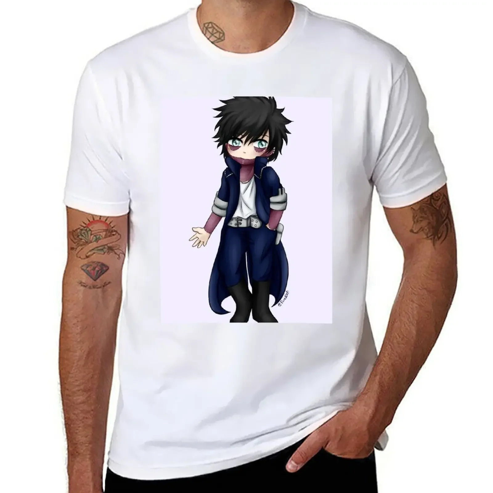 Dabi T-shirt anime clothes quick drying blacks mens graphic t-shirts funny