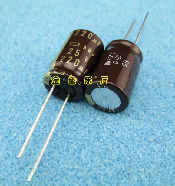 20pcs/lot Original Japanese NIPPON AWJ 25V 220UF 13X20mm audio aluminum electrolytic capacitor free shipping