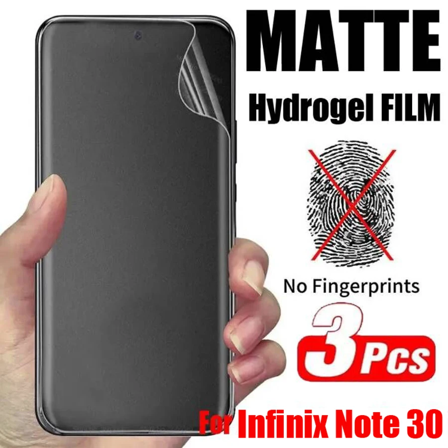 3PCS Matte Hydrogel Film for Infinix Note 40 30 Pro 4G VIP Screen Protector for Infinix GT 10 20 Pro Note 12 Pro 4G 5G 2023