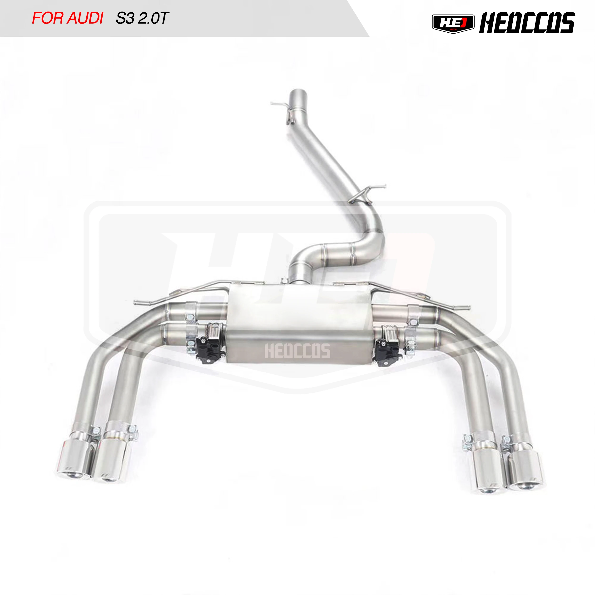 

HEO Exhaust system high quality Performance stainless Catback Exhaust For Audi S3 2.0T Exhaust Pipe