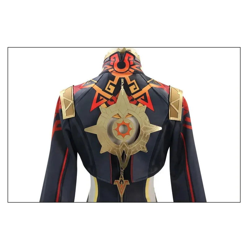 SN55In Stock Mavuika Costume Cosplay Set completi Genshin Impact Gioco Mavuika Parrucca Cosplay Scarpe Abiti Anime Cosplay $ 5Q @ 1