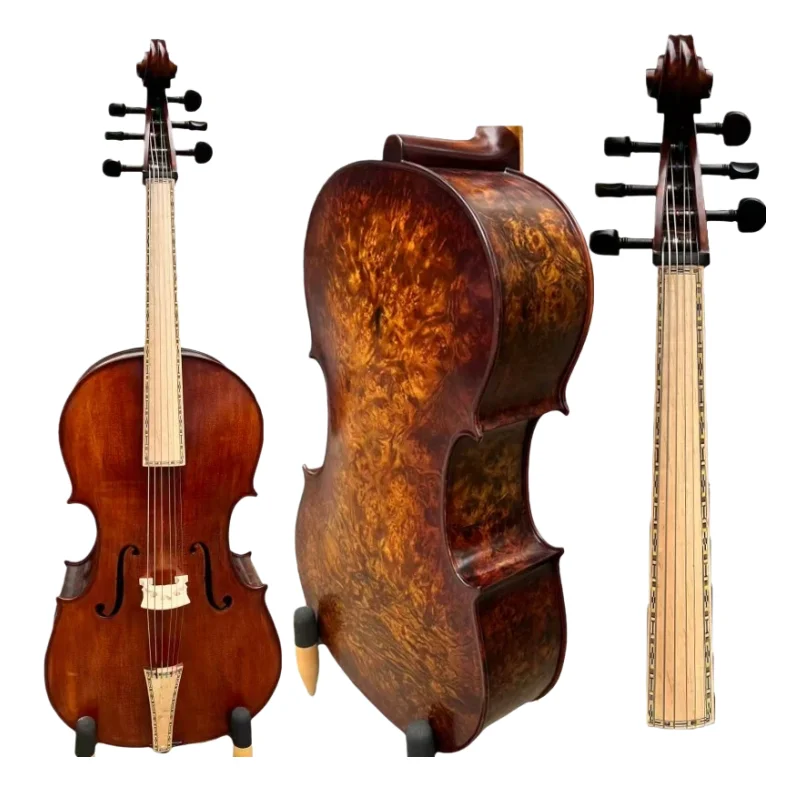 SONG 6 strings Cello 4/4, Bird's eye maple back, 100% Hand Made,Good rich sound