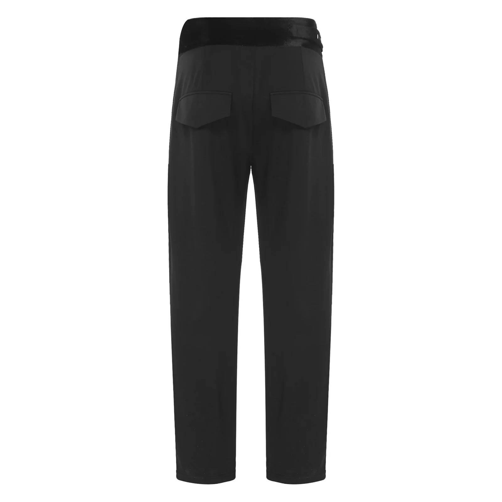 กางเกงเต้นรำละตินผู้ชาย ปรับขนาดเอวได้ ผ้ากำมะหยี่ จีบ มีกระเป๋า สำหรับแจ๊ส รุมบ้า แทงโก้ ซัลซ่า บอลรูม แข่งขัน