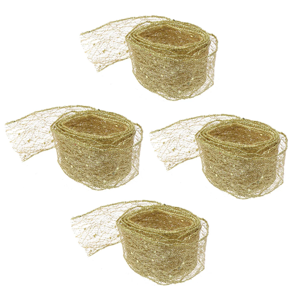 4pcs 2M Ribbons Premium Craft Ties For Gift Box Cake Diy Hair Bows Christmas Ribbon Festival Party Decor Ribbon