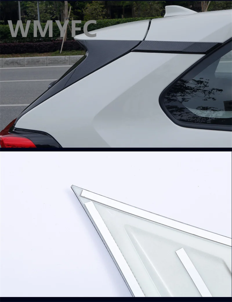 For Toyota RAV4 RAV 4 2019 2020 2021 2022 2023 XA50 ABS Car Exterior C-Pillar Molding Strip Cover Decoration Trim Accessories