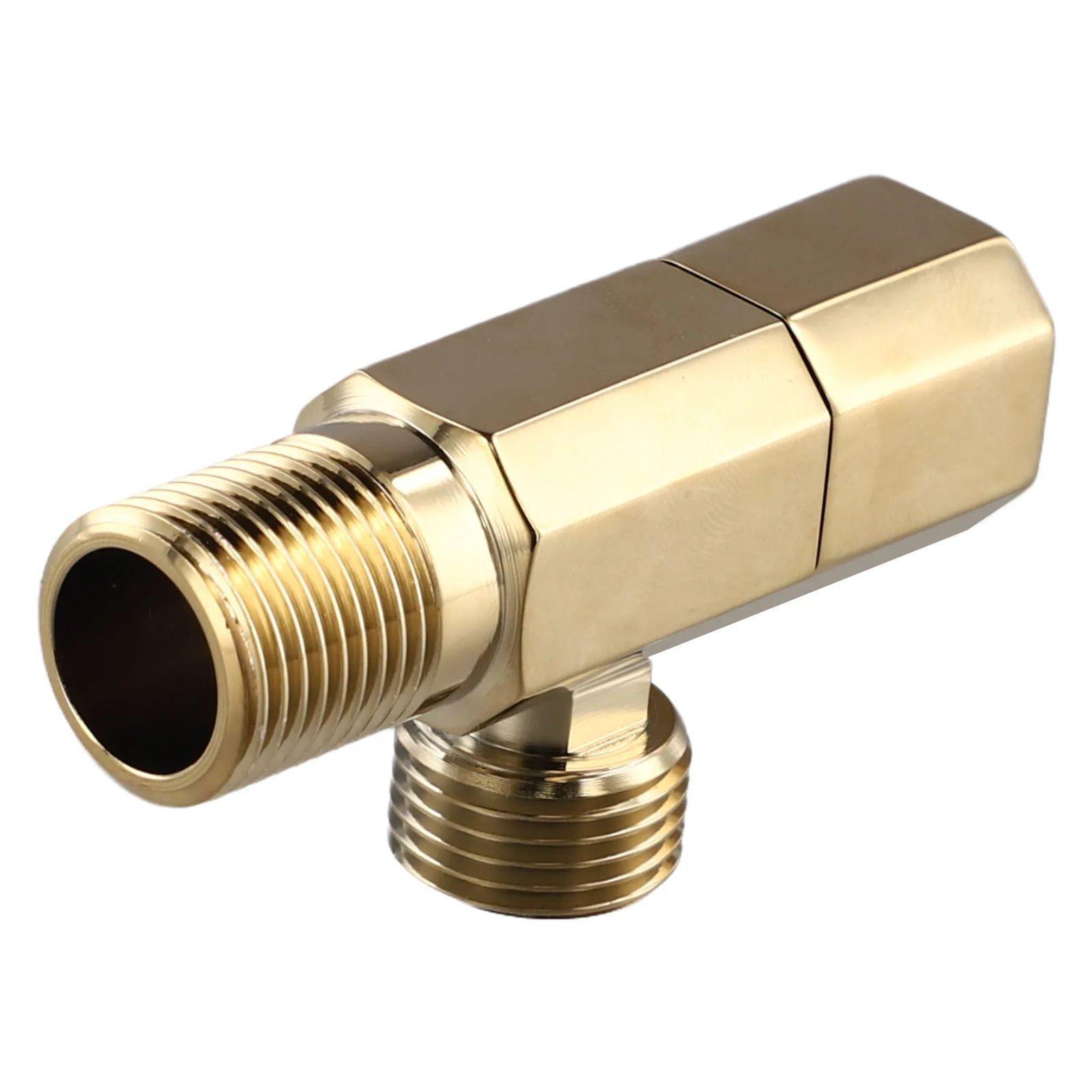 Brass Angle Valve for Smooth Water Flow Control 1/2 NPT Inlet and 3/8 Outlet Compatible with Various Applications