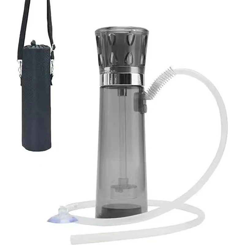 SMO Protable auto fajka wodna zestaw podróżny z osłoną LED Narguile kompletny zestaw akrylowy rury wodne do palenia Shisha akcesoria do papierosów