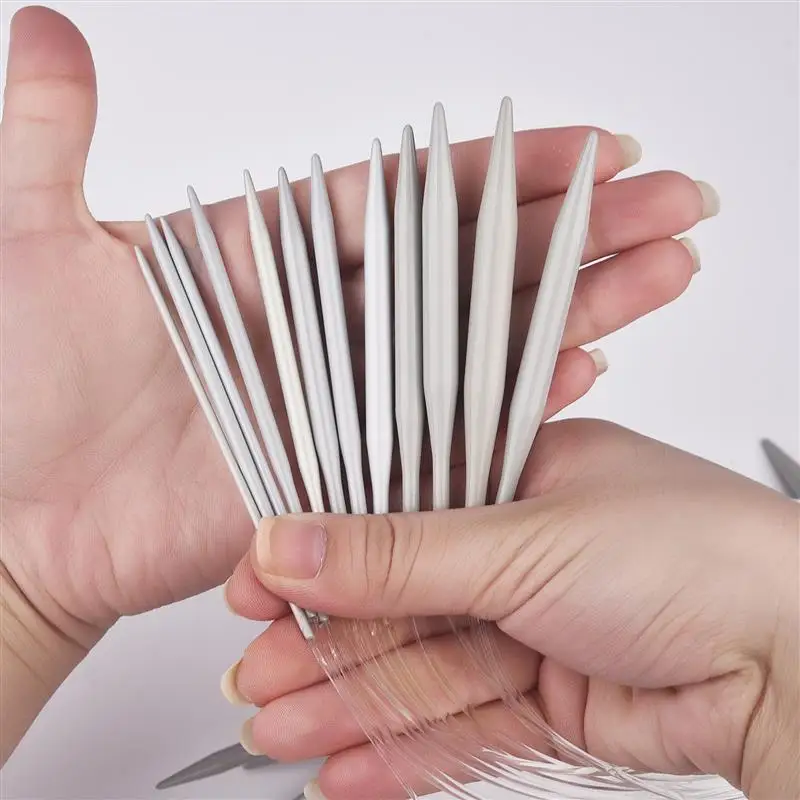 2/2.5/3/3.5/4/4.5/5/5.5/6/6.5/7/8mm Knitting Tools Stainless Line Circular Needle Aluminium Handle Ring Needlework For Sweater