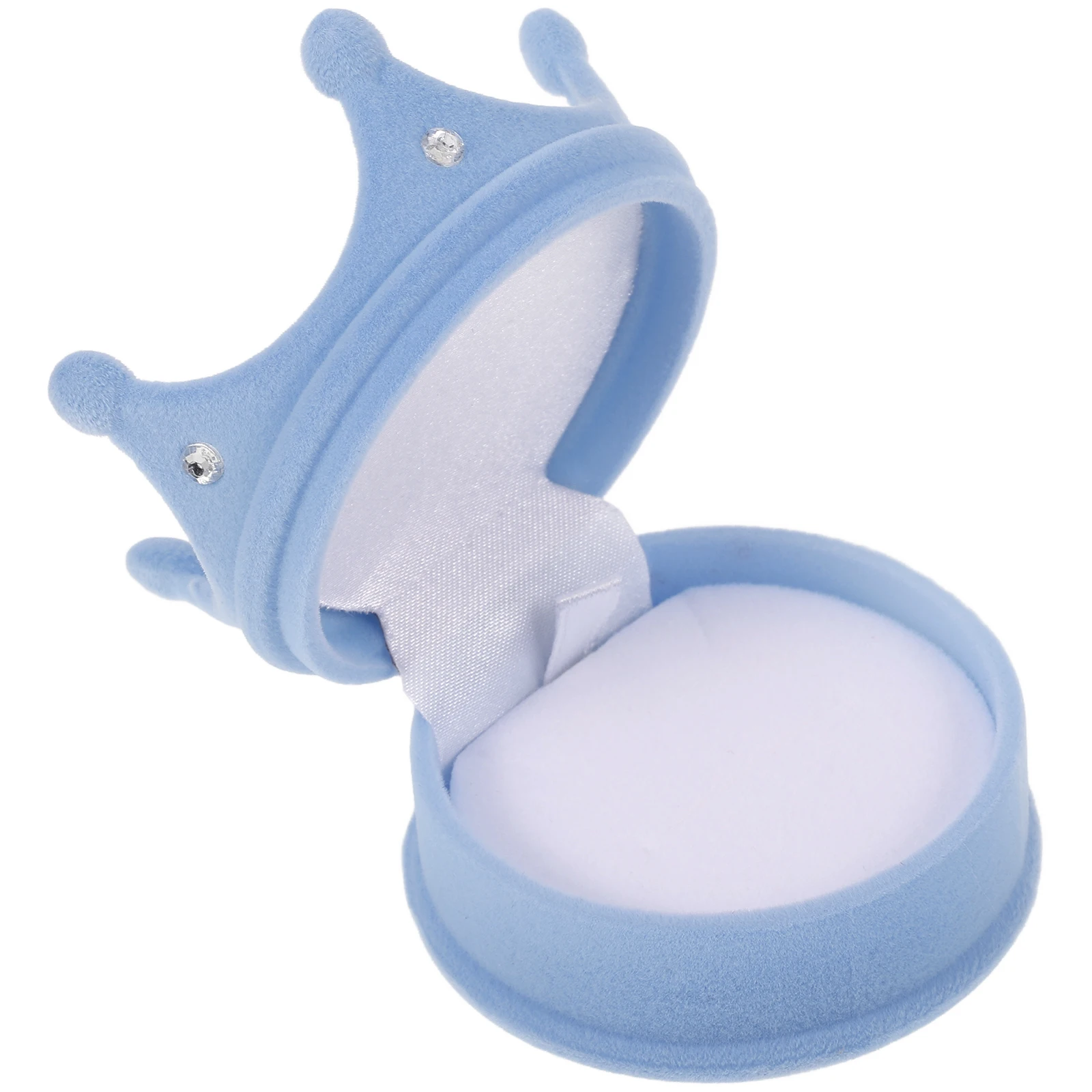 

Коробка для колец в форме короны, чехол для хранения ювелирных изделий, контейнер для дисплея для свадьбы, помолвки, упаковка для сережек, маленькая компактная