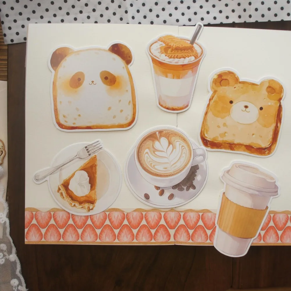 

15pcs Animal Shaped Bread Bake Afternoon Tea Theme Card As Scrapbooking Party Invitation Gift Message Postcard Greeting Card