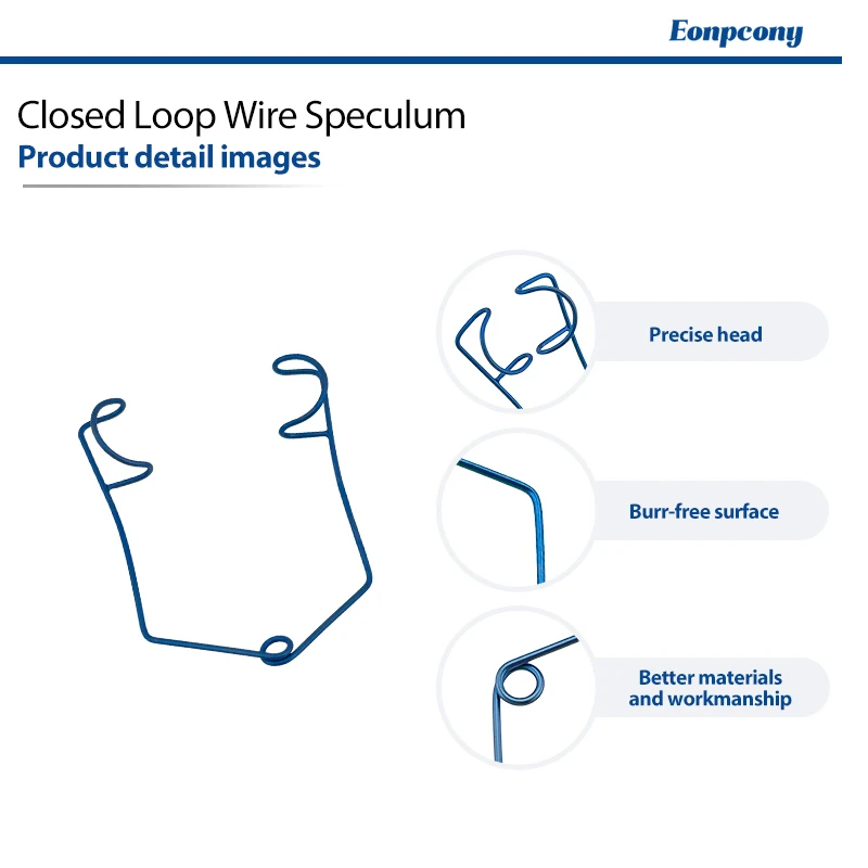 Closed Loop Wire Speculum Atraumatic Wire Eyelid Retractor for Cataract Phaco Ophthalmic Eye Surgery