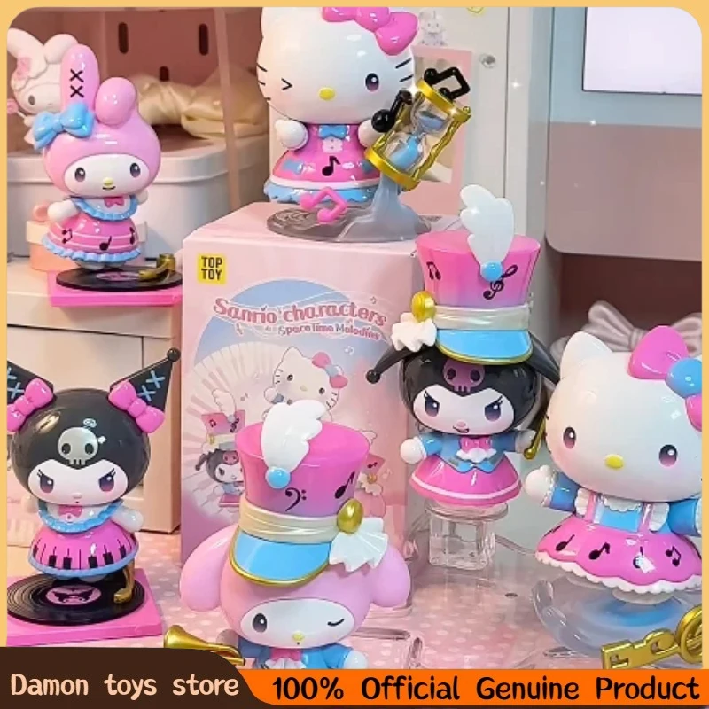 

Genuine Sanrio Space Time Melodies Series Blind Box Toys Kawai Figurine Dolls Collect Ornament Model Mystery Box Figure Gifts