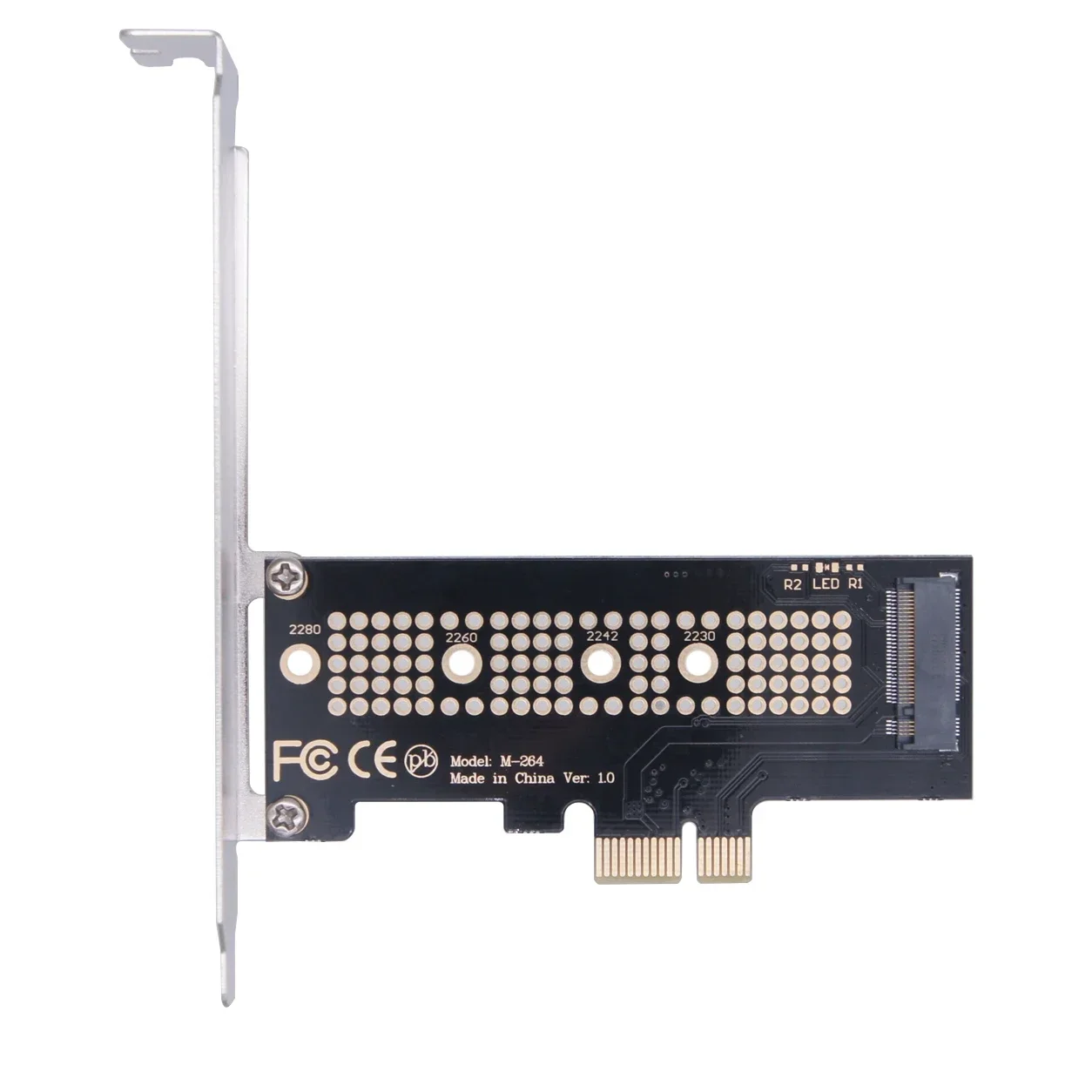 M.2 To PCIE X1 Desktop Expansion Card M2 Hard Disk NVME Protocol Transfer SSD Reader Test Card Adapter Converter Riser Pci-e 1X