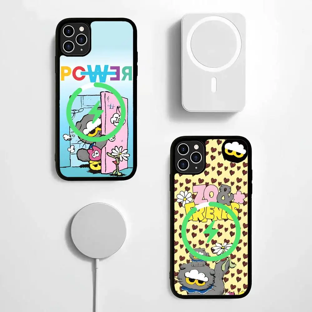 Z-ZO-FRIENDS-ES For Magsafe Phone Case For iPhone 17 Air 16 15 14 13 12 11 Pro Max Plus Shockproof Cover