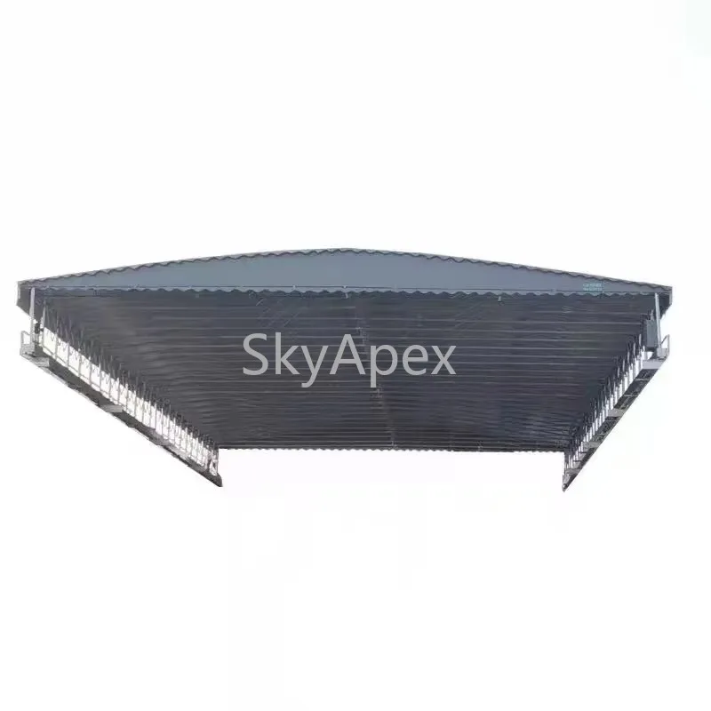 Custom Professional Outdoor Exhibition Motorized  Awning Canopy Heavy Duty UV  Protection Weather Resistant  PVC Cover for Patio