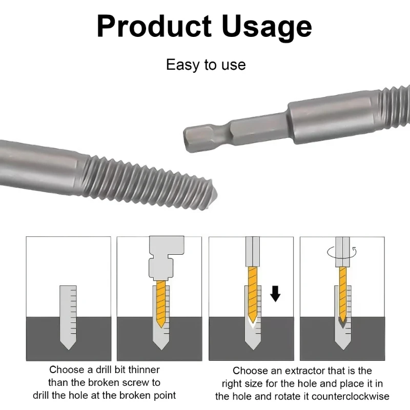 extractor tornillos dañados, tornillos desmontaje, perno, perno, dientes deslizantes, demoler, herramienta removedora