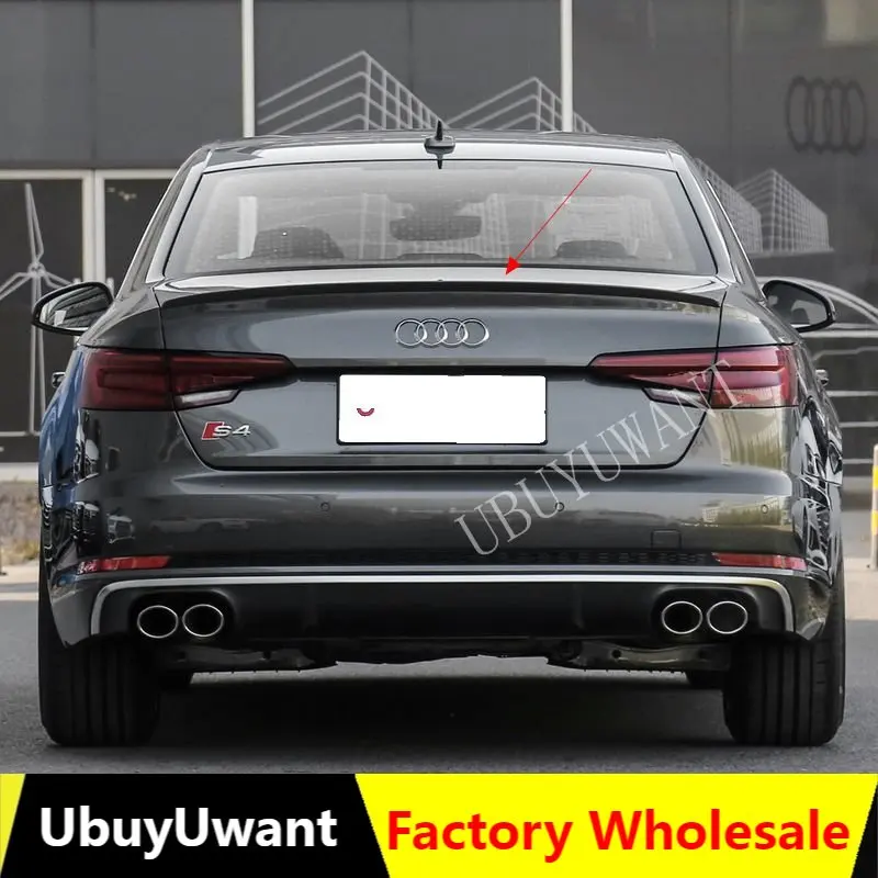 

Rear Trunk Spoiler For Audi A4 B9 2017 2018 2019 2020 ABS Material Black Or Unpainted Primer Color Rear Spoiler For Audi A4 B9