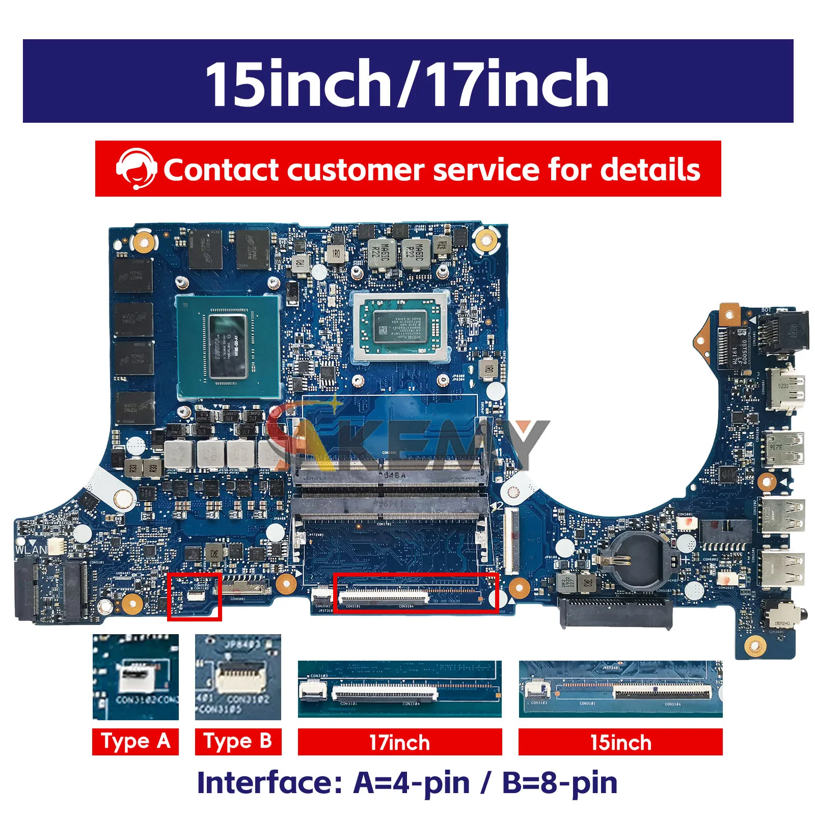 FX505DU Laptop Motherboard For ASUS TUF Gaming FX505GU FX505GM FX86FE FX86FD FX505 FX505GV Notebook Mainboard With  R3 R5 R7 CPU