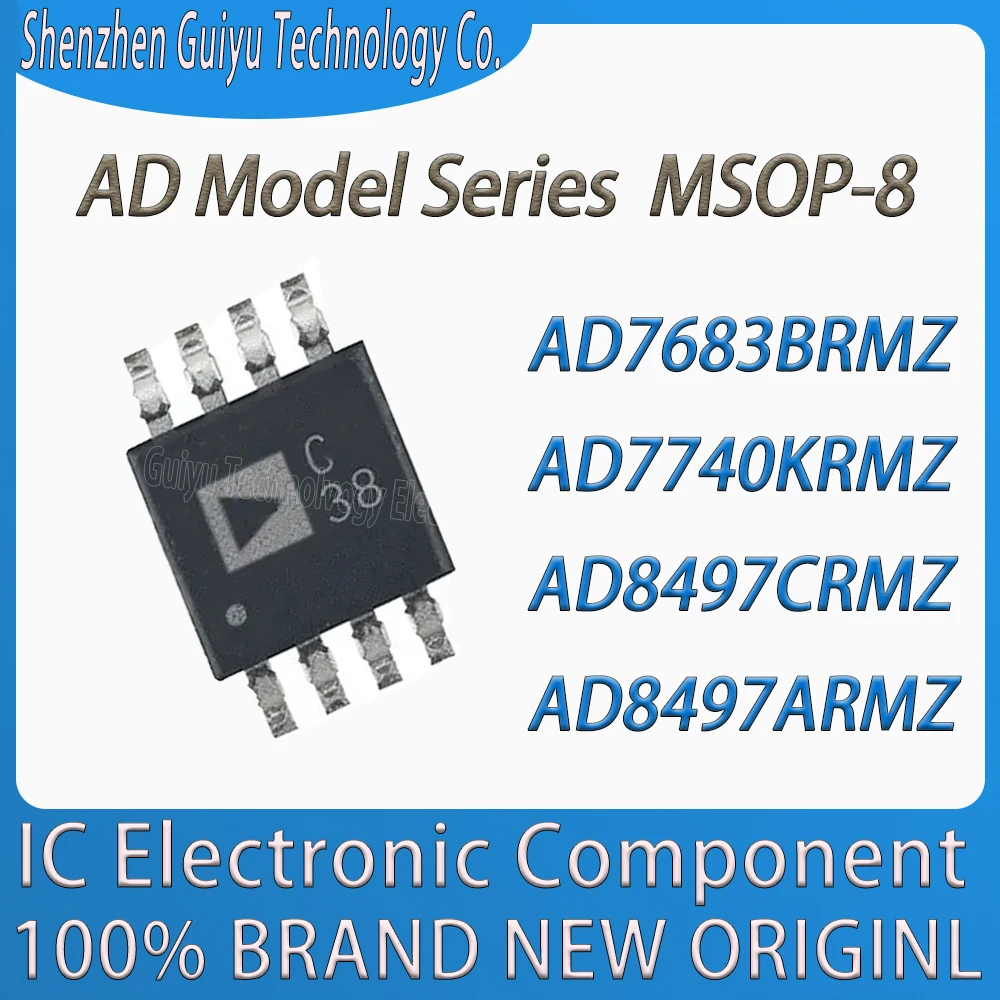 

AD7683BRMZ AD7740KRMZ AD8497CRMZ AD8497ARMZ AD7683BR AD7740KR AD8497CR AD8497AR C38 VOK Y3A Y39 AD Series MSOP-8 IC Chip