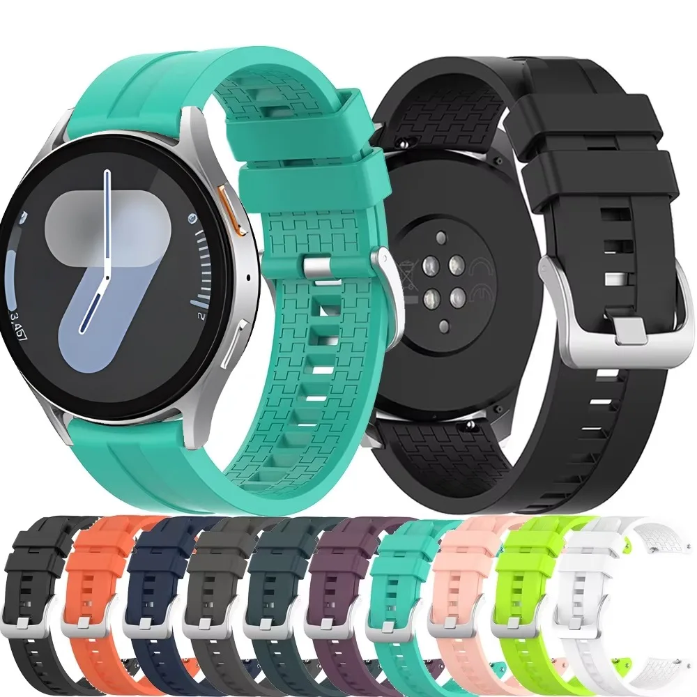 20mm 22mm Silicone Strap for Sumsung Galaxy Watch Amazfit GTR Soft Comfortable WristBand Replacement for Huawei Watch GT5 Correa
