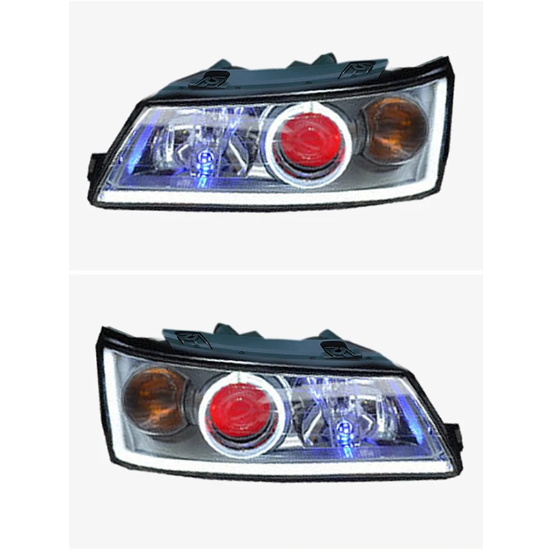 Customized Full LED Headlights for Hyu ndai SONATA NF 2005-2011 Bi-xenon Projector Lens Front Lamps With DRL
