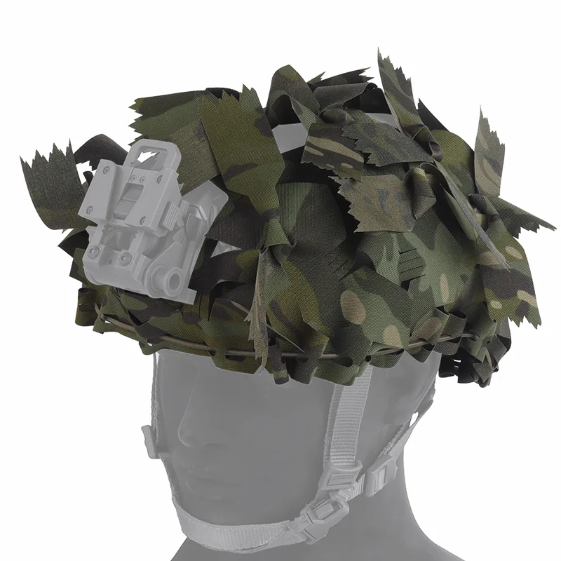 

Тактический быстросъемный чехол для шлема с высоким вырезом, 3D камуфляжная сетка, чехол для шлема для охоты и стрельбы, баллистический лазерный вырезной чехол-сетка для шлема