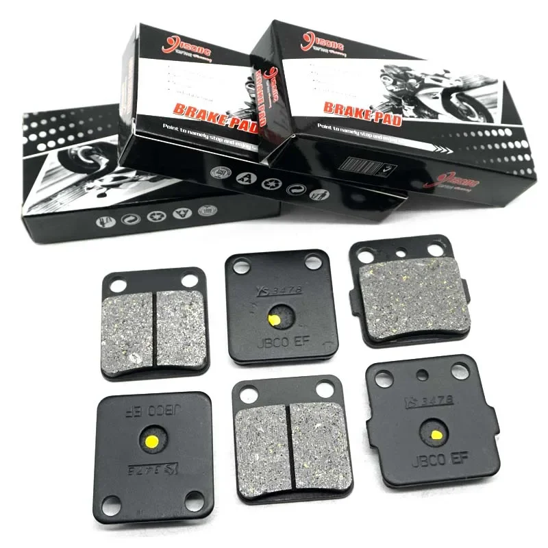 Motorcycle Front Rear Brake Pads Kits For YAMAHA YFZ350 Banshee 350 1990 1991 1992-1999 2000 2001 YFZ350X 1989-1997 1998 YFZ