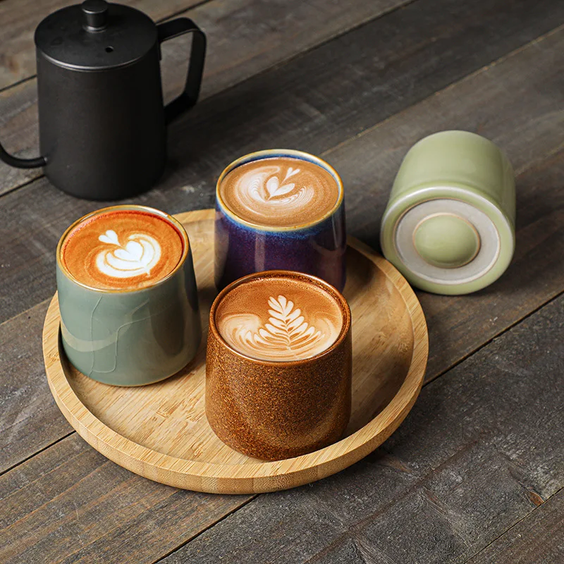 Keramik-Fidget-Spinner-Tasse Espresso-Tasse Rollspielzeug Stressabbauendes Sensorisches Schreibtisch-Spielzeug Einzigartiges Kreatives Geschenk