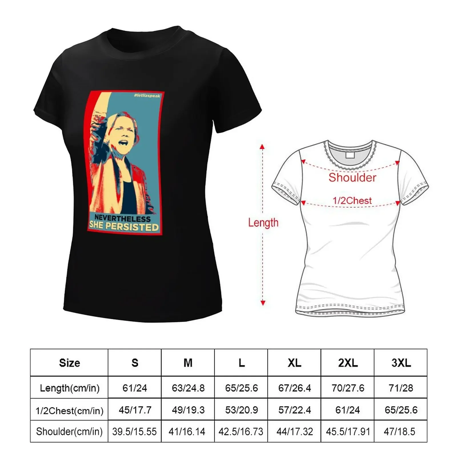 Nevertheless She Persisted T-Shirt sports fans blacks summer clothes womans clothing