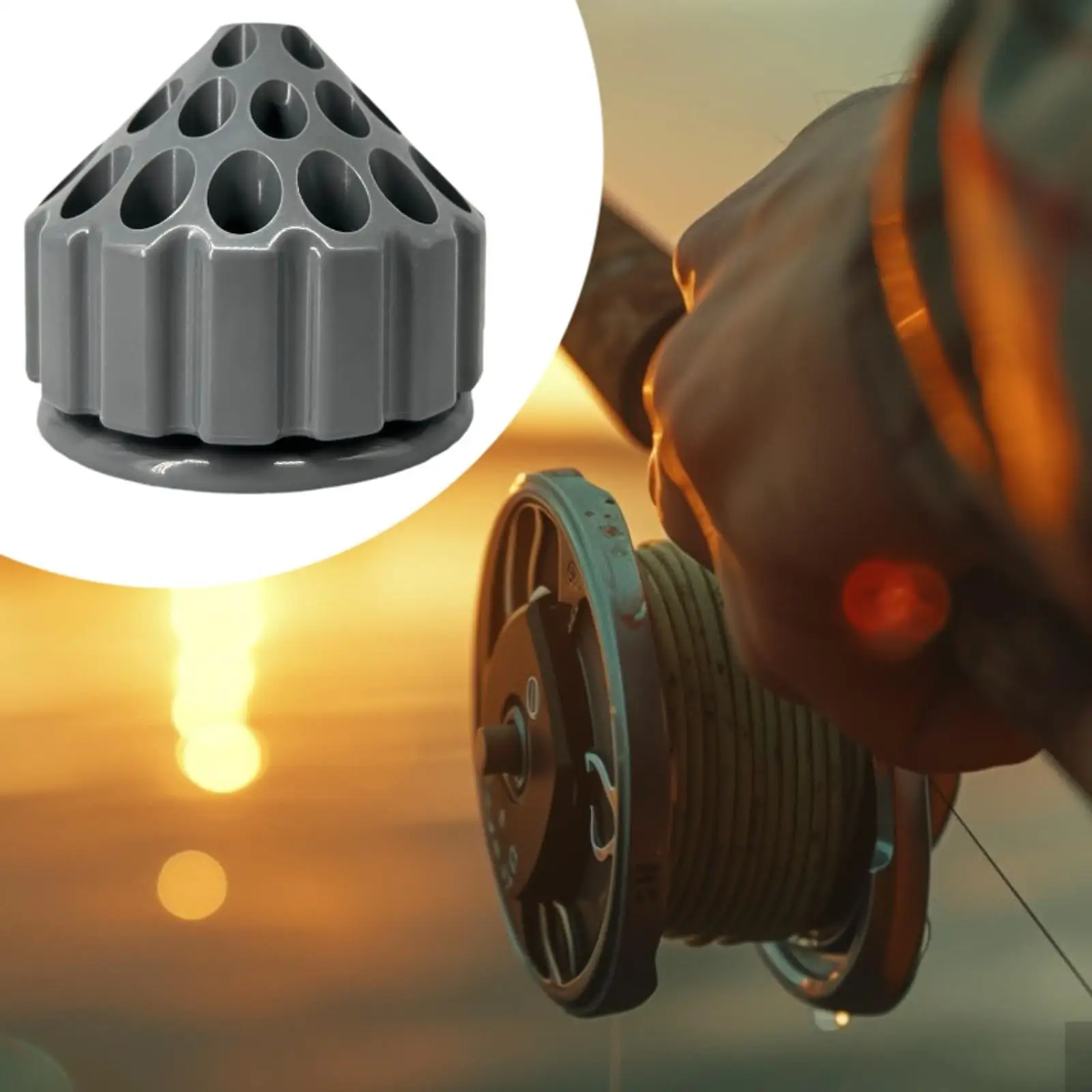 

Вращающийся органайзер для инструментов для связывания мушек, органайзер для рыболовных инструментов для начинающих мужчин