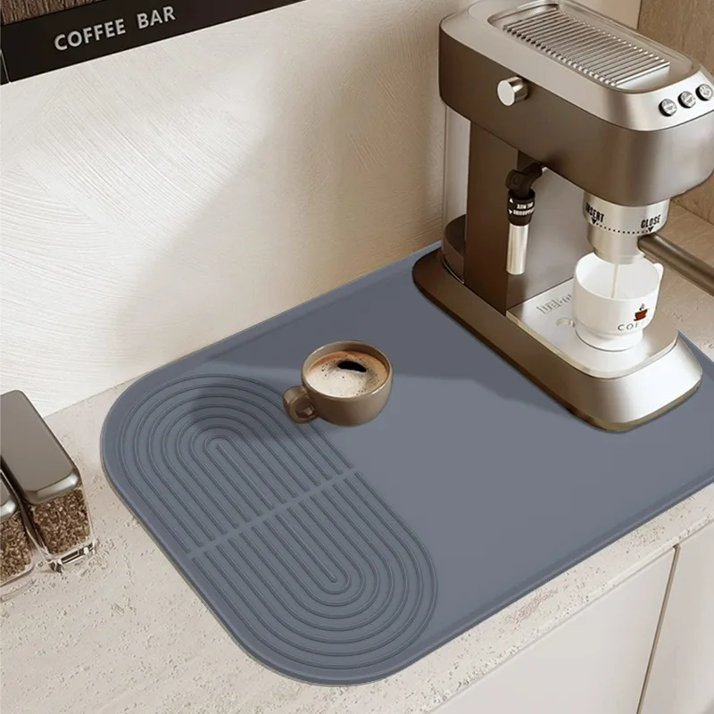 Silicone coffee maker pad, suction pad, splash-proof washing drain pad, simple waterproof and dirt-resistant coffee machine pad