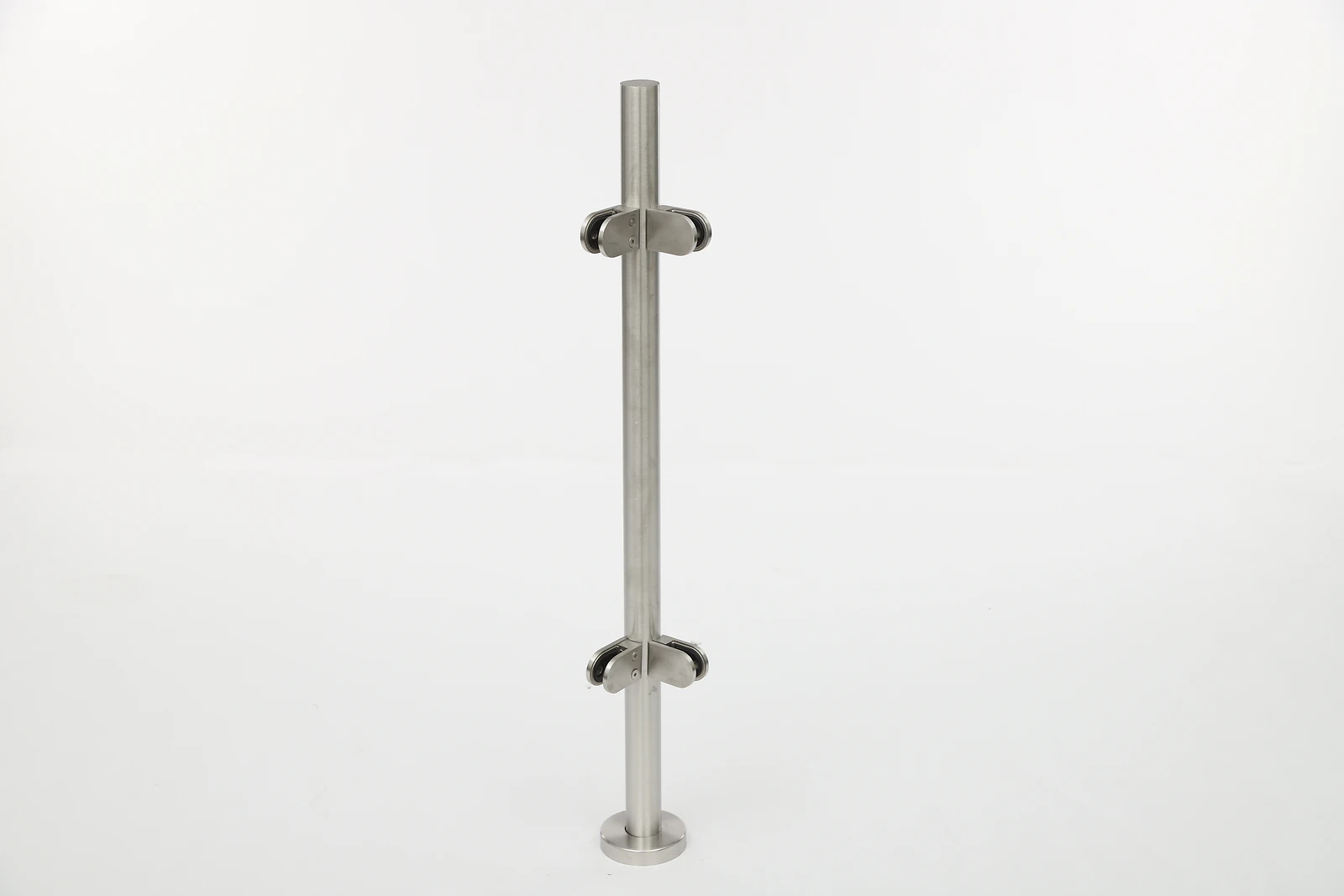 316 ステンレス鋼手すりポスト、装飾カバー付き、耐食性、安定したガラス保持、高さ 90cm