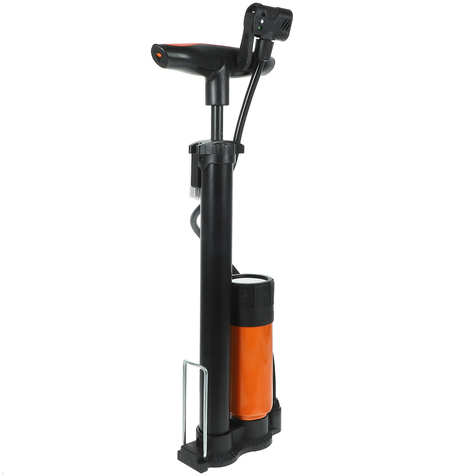 

Portable Bike Tire Pump High Pressure 160PSI Aluminum ABS Floor Inflation Gauge Smooth Rod Universal Nozzle For Cycling Mountain
