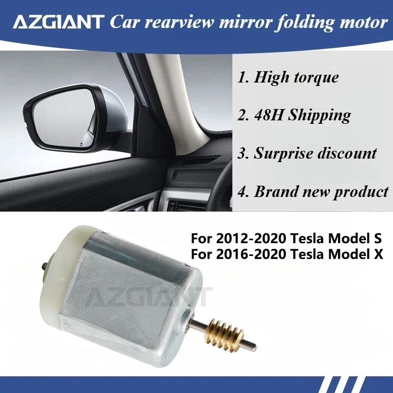 For 2012-2020 Tesla Model S/2016-2020 Tesla Model X Car Electric Fold Exterior Mirrors Motor Replacement Part FC-280SB-15240