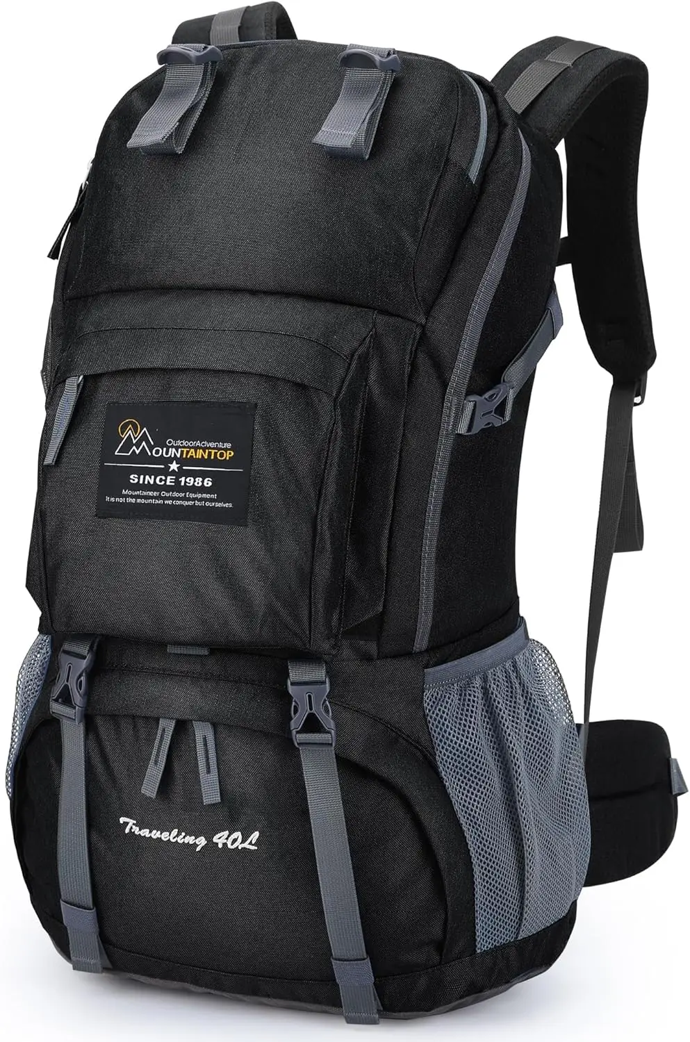 MOUNTAINTOP 40L Hiking Backpack Lightweight Travel Backpack for Men&Women Outdoor Camping Backpacking