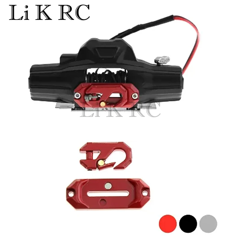 Metal Winch Control Mount Hawse Fairlead and Hook for 1/10 RC Remote Control Crawler Car Accessories Truck Spare Parts