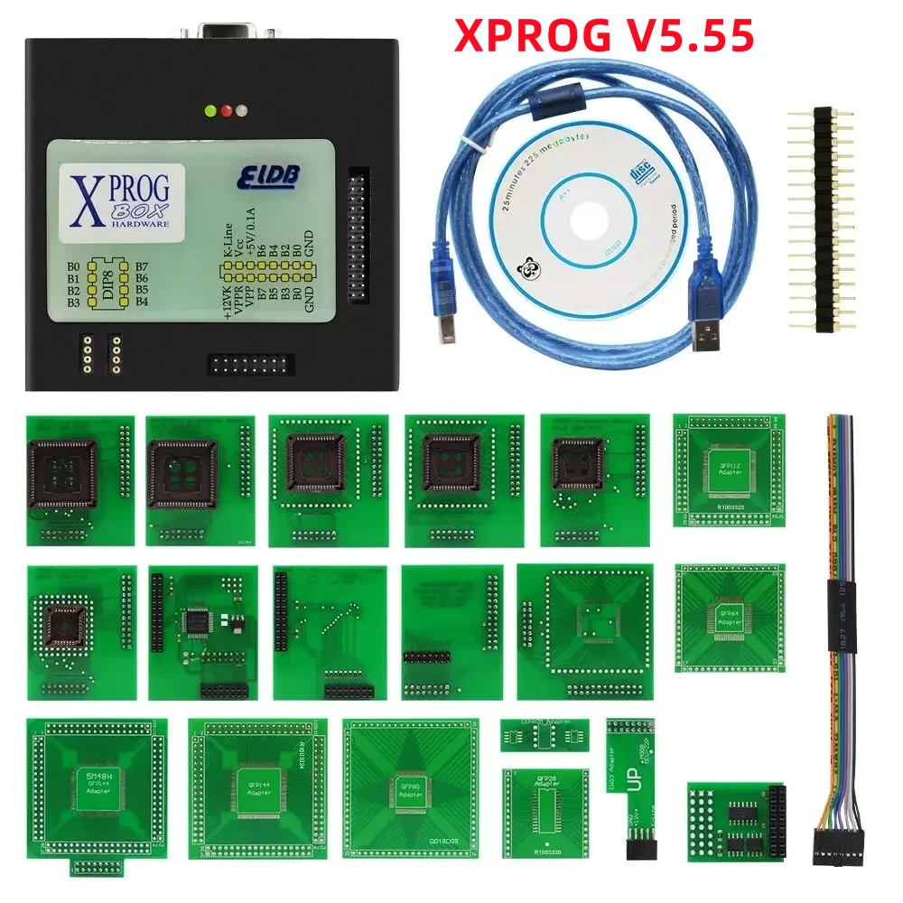 XPROG v5.55 nuova autorizzazione X-PROG M Metal Box XPROG ECU Programmer Tool adattatori completi