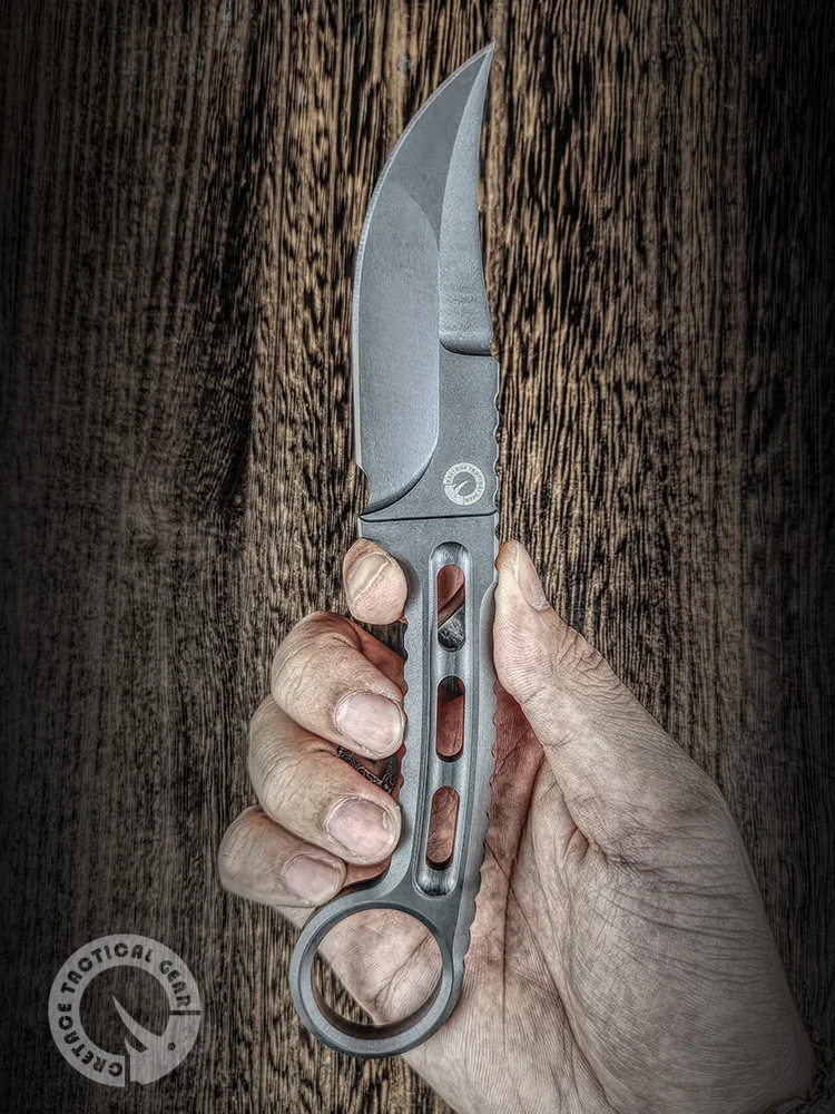 

CRETACE KNIVES C-RAY Series DC53 Fixed Blade Full Steel Integrated Military Combat Tactical Knife Survival EDC Self Defense Gear